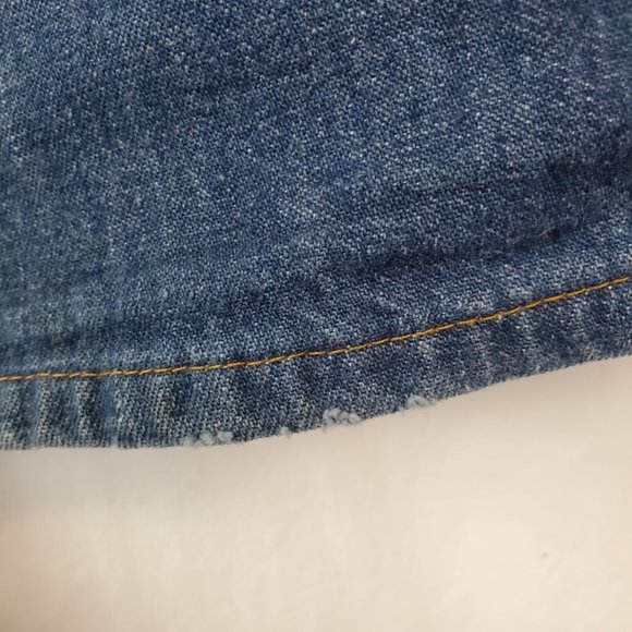 RARE Vintage Levi's 70s Orange Tab High Waisted/High-Rise Flare Jeans - Picture 9 of 15